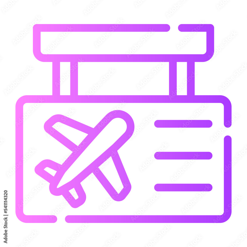 Flight gradient icon Flight gradient icon