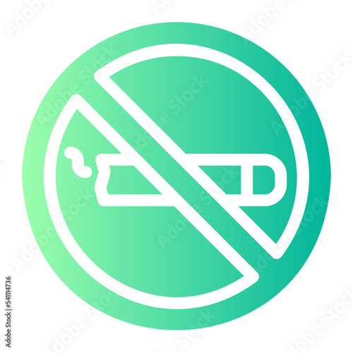 Free Download no smoking gradient icon - GFXLoad