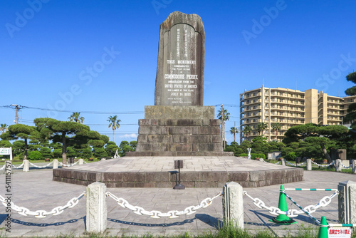 Tablou pe pânză Monument of Commodore Perry in Yokosuka, Kanagawa, Japan