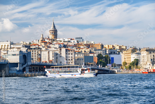 Istanbul skyline. Amazing view of the Galata Tower. © efired