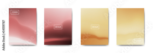 set of abstract background with beautiful gradation color, colorful background for poster flyer banner backdrop.vertical banner.cool fluid background vector illustration