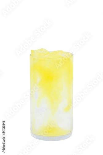 Lemonade with a white background