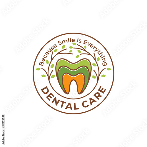 Dental Logo Design. Creative Dentist Logo. Dental Clinic Creative Company Vector Logo.