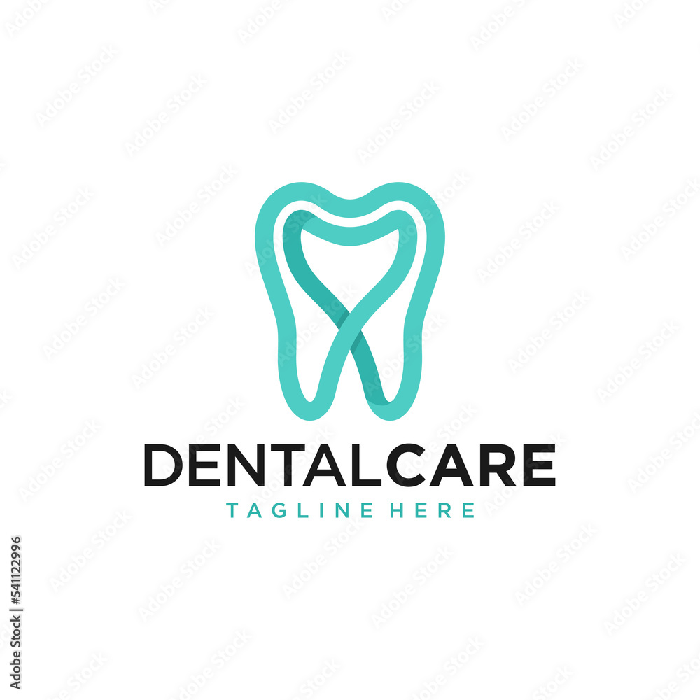 Creative dental clinic logo vector. Abstract dental symbol icon with modern design style Creative dental clinic logo vector. Abstract dental symbol icon with modern design style