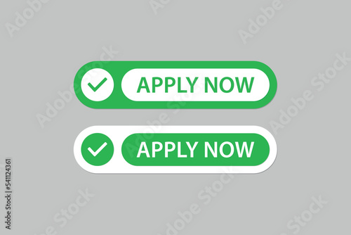 Apply now buttons design for web services application.