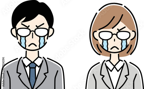 悔し涙　感動　ビジネスパーソン