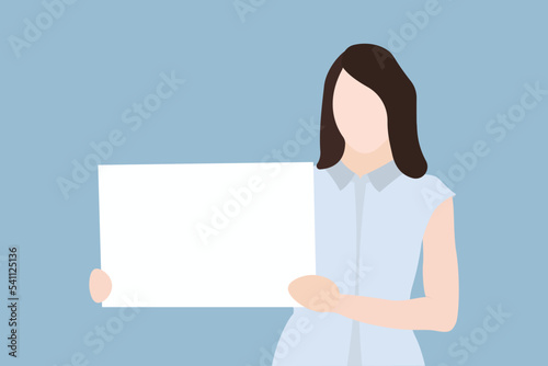 illustration of a arts board and flat character design vector template