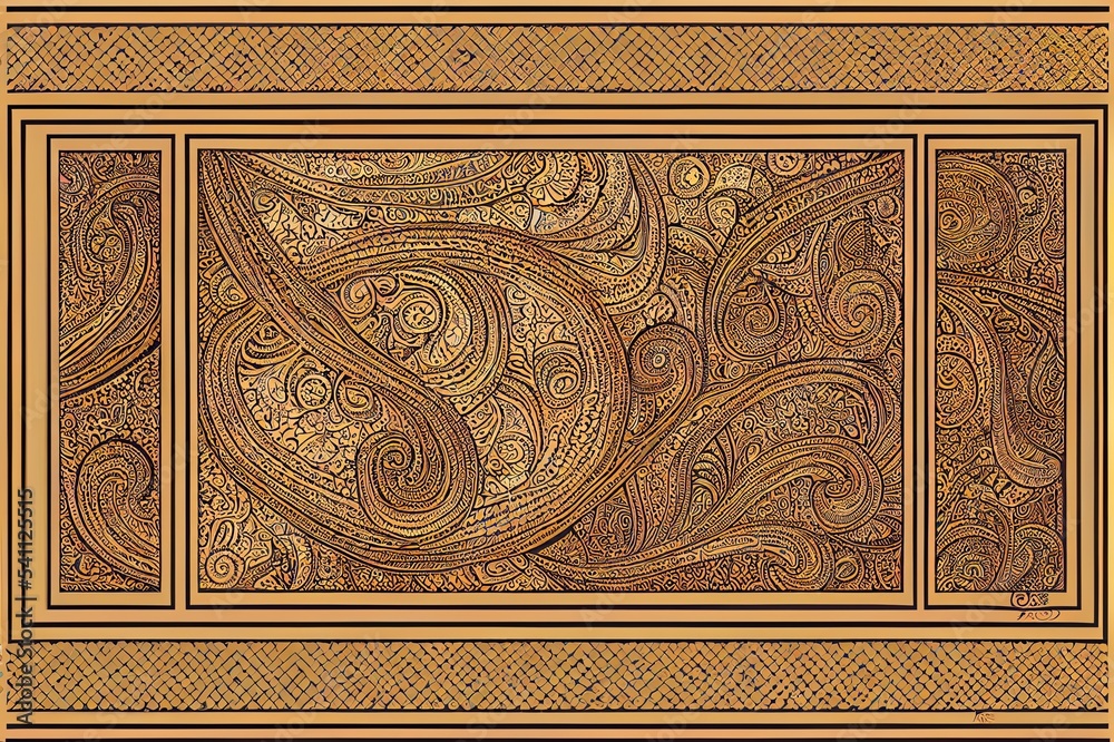 motifs design art paisleys digital design