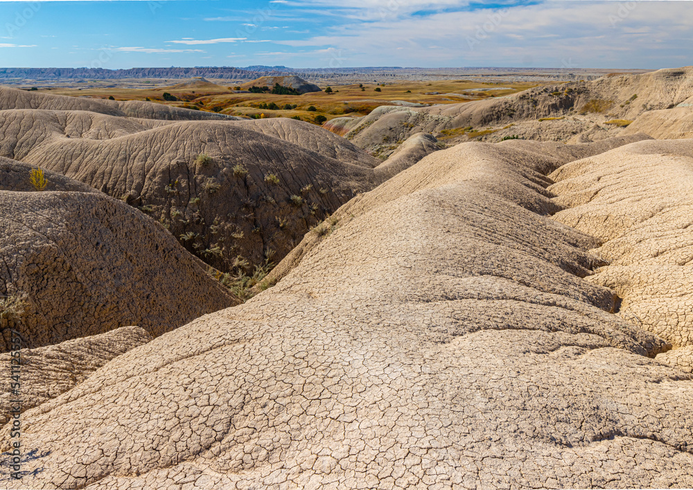 Patterns of Erosions In The Sage Creek Wilderness Area, Badlands National Park, South Dakota, USA