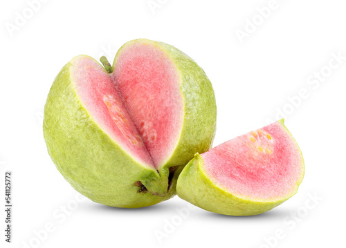 Pink Guava fruit isolated on transparent png