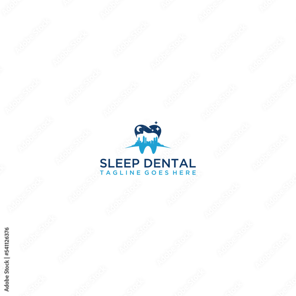 Sleep Dental Logo Design .