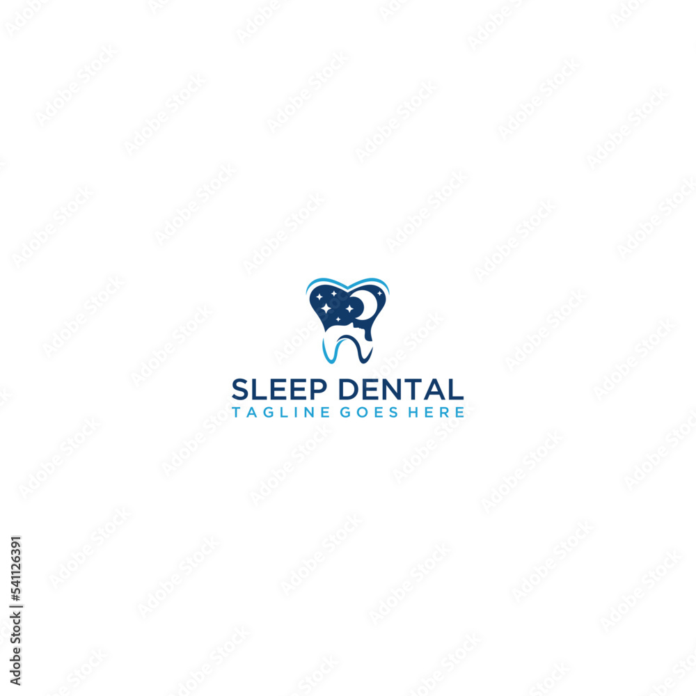 Sleep Dental Logo Design .