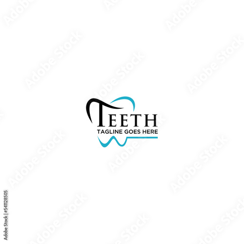 Dental logo design template .