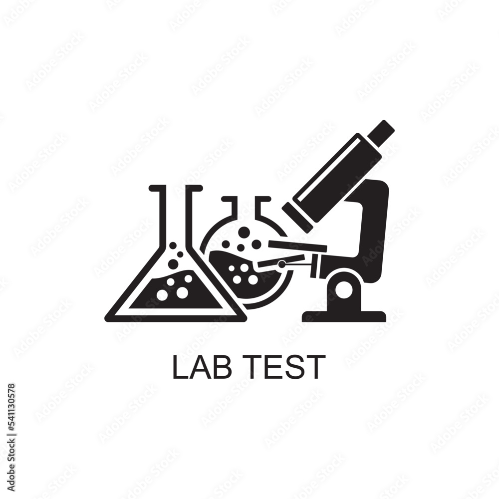 lab test icon , laboratory icon