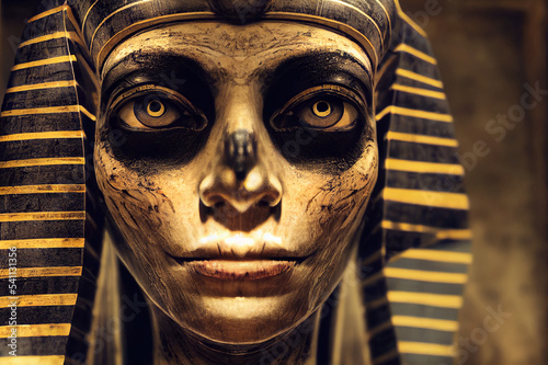 Egypt mummy. Generative AI
