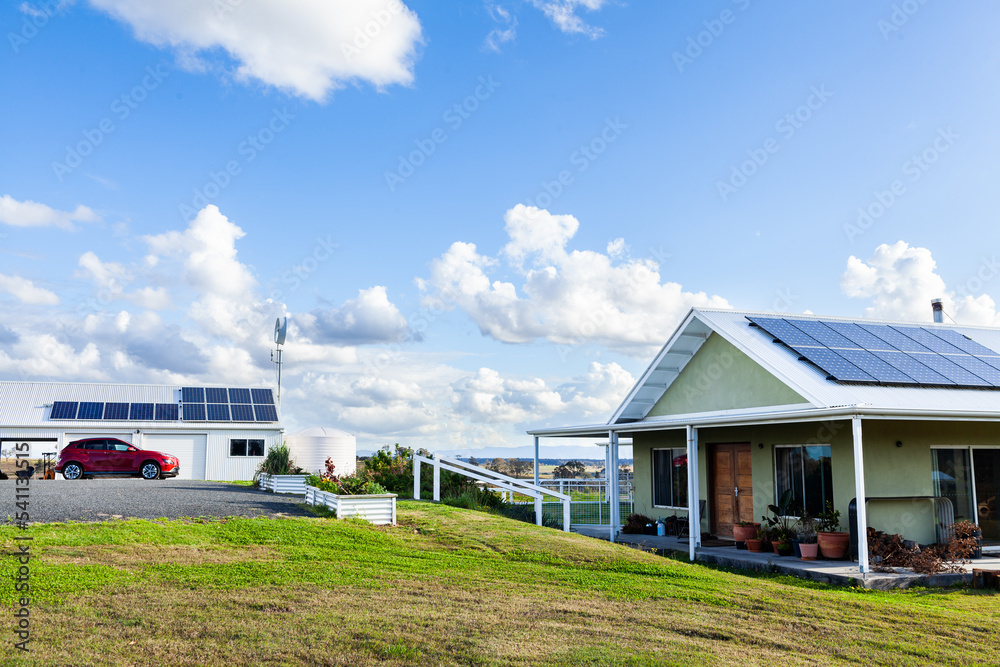 Picture of 3.3 acres with a OFF GRID tiny house + greenhouse + studio with loft ...