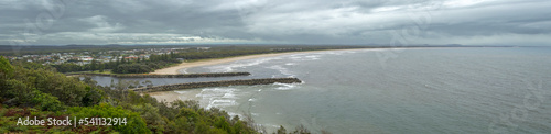 Panorama of Evans Head River Opening