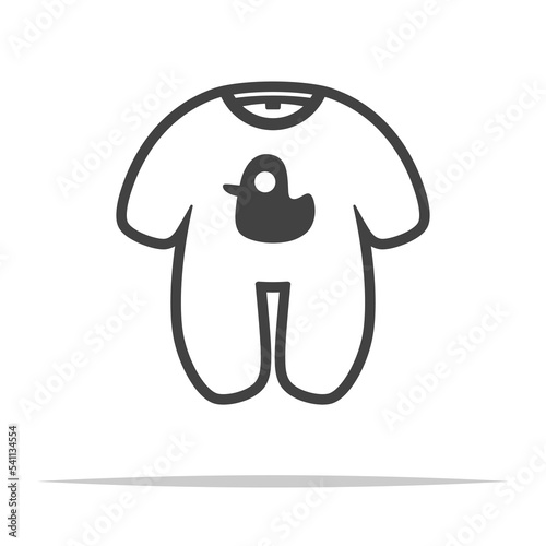 Baby sleepsuit icon transparent vector isolated