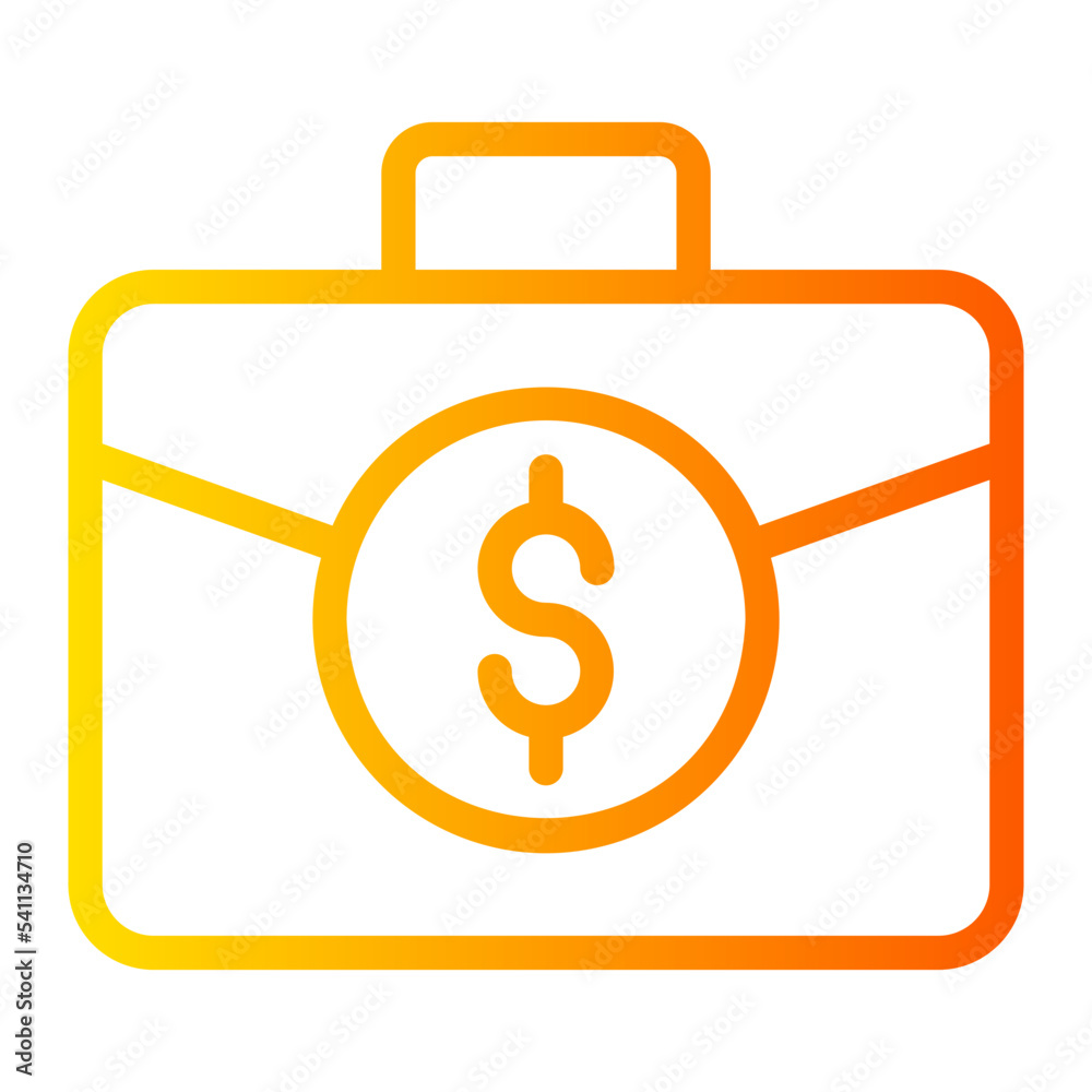 briefcase gradient icon briefcase gradient icon