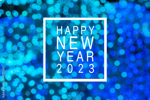 Christmas holiday festive glittering defocused colorful background with bokeh lights - greeting card 2023