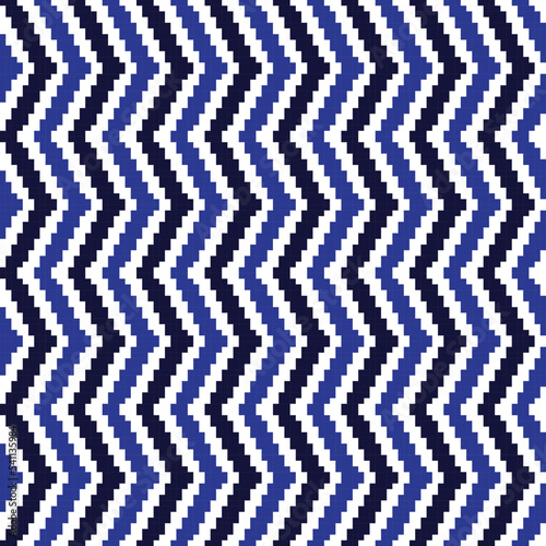 Chevron Fair Isle Seamless Pattern Design