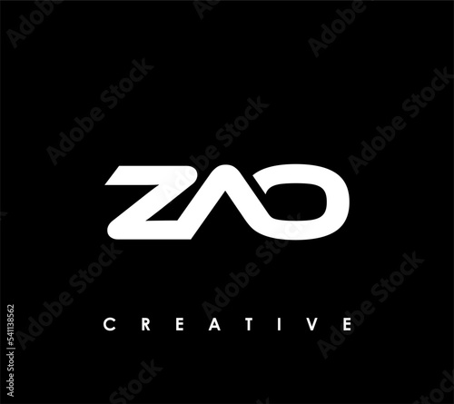 Принти на полотні ZAO Letter Initial Logo Design Template Vector Illustration