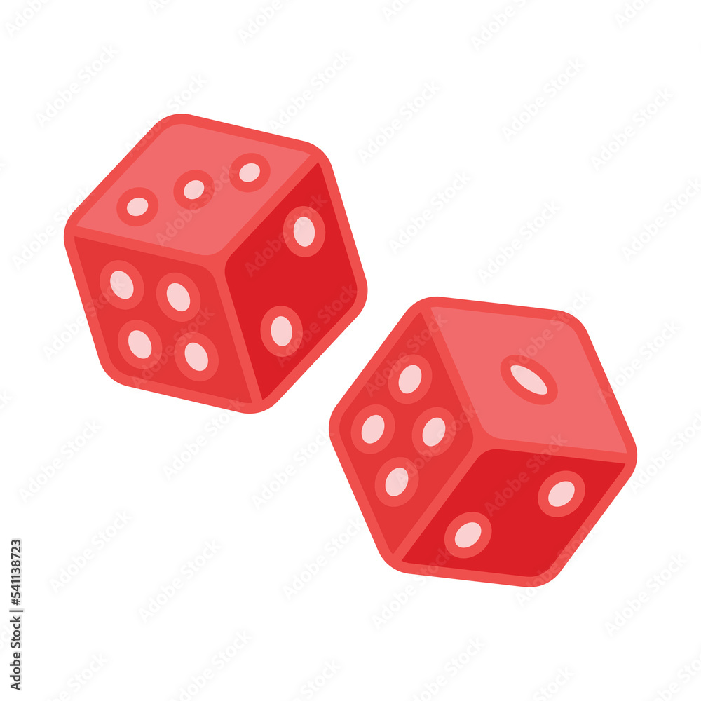 dice icon vector design template in white background dice icon vector design template in white background