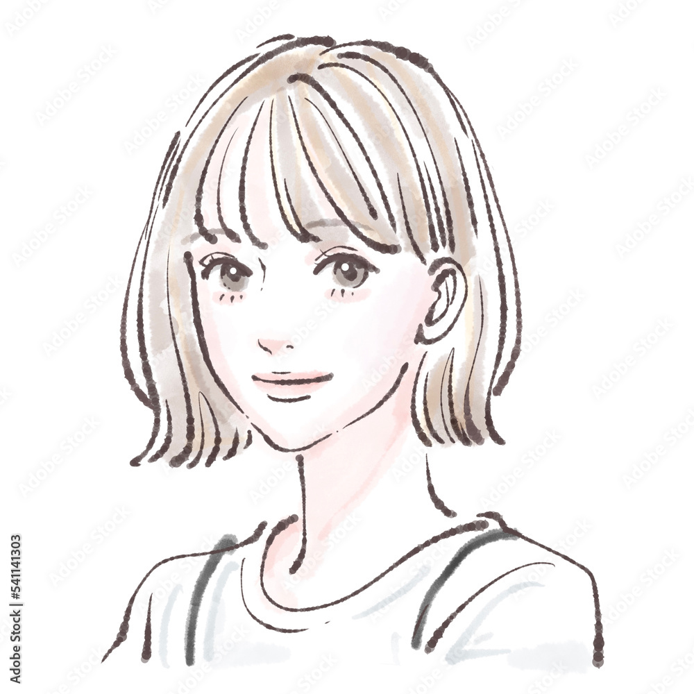 女性のイラスト素材 女性のイラスト素材