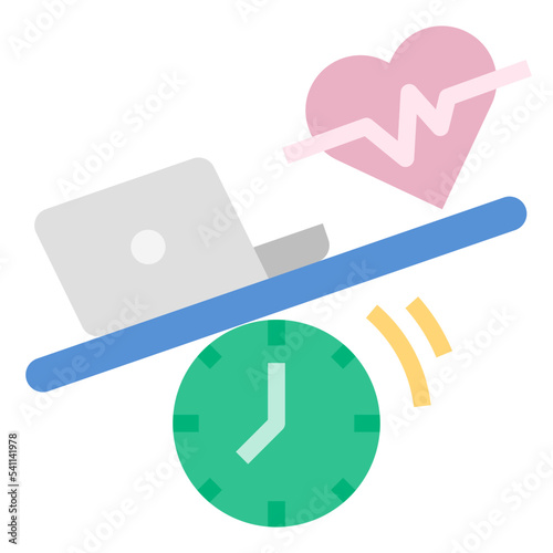 work life imbalance icon