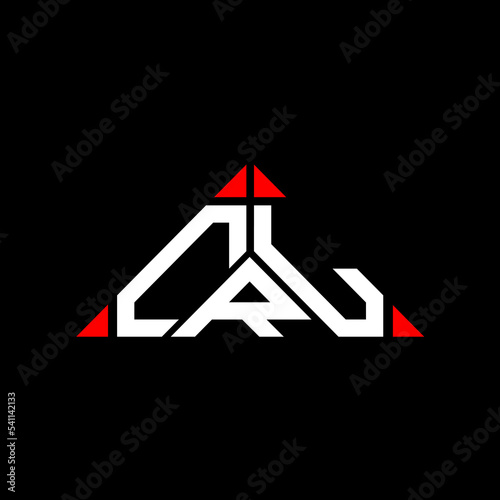 CRL letter logo creative design with vector graphic, CRL simple and modern logo in triangle shape. photo