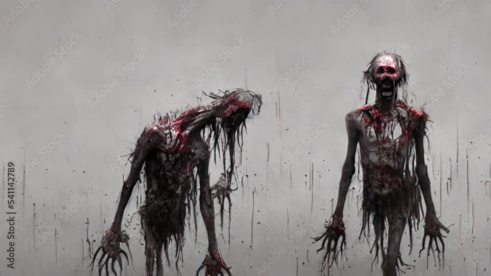 Generative AI Animation Of Surreal Painting Of A Deformed Bloody Generative AI Animation Of Surreal Painting Of A Deformed Bloody
