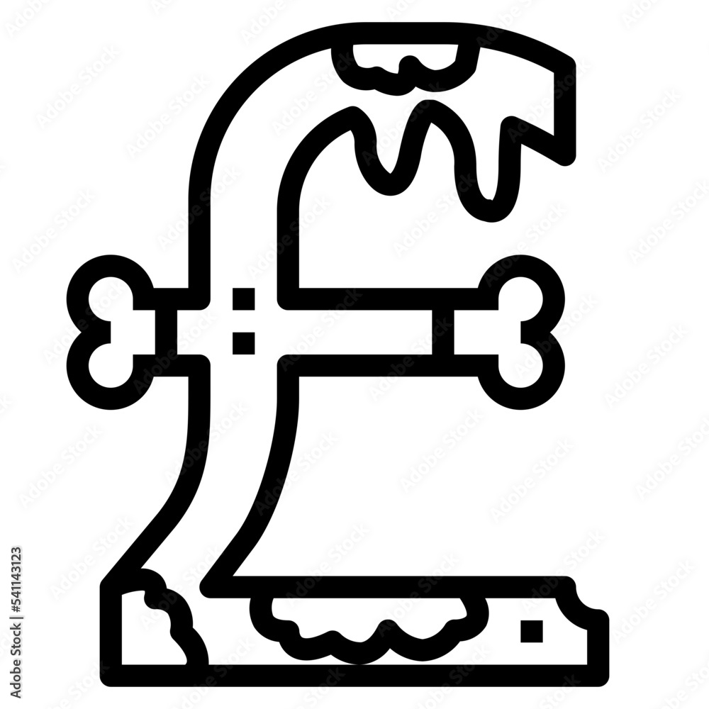 Pound line icon style