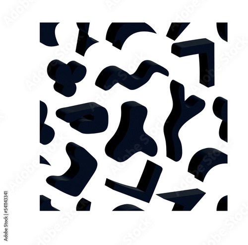 New York Fashion Week Spring Summer 3D seamless pattern 