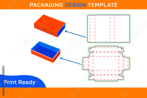 Match type box, Pull out small soap box dieline tamplate and 3d box