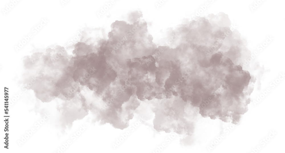 realistic isolated cloud on the transparent background