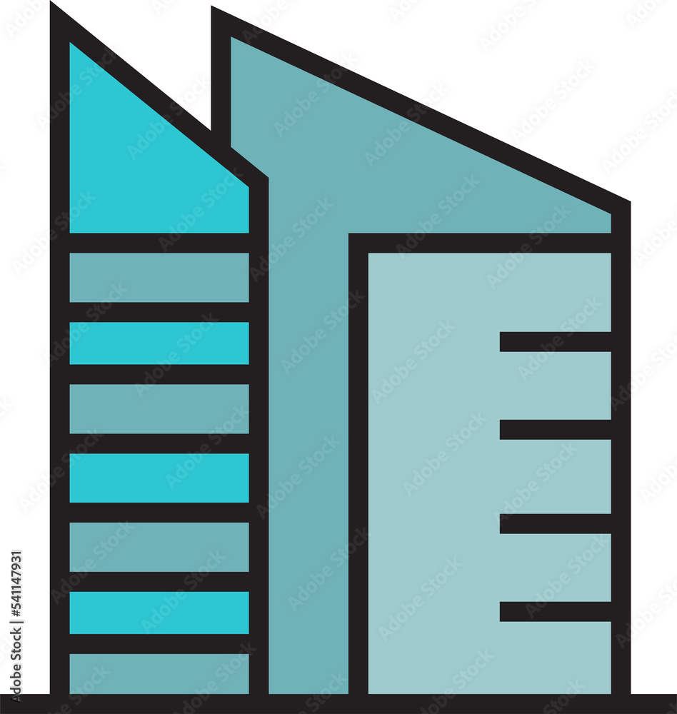 condo and office building icon illustration condo and office building icon illustration