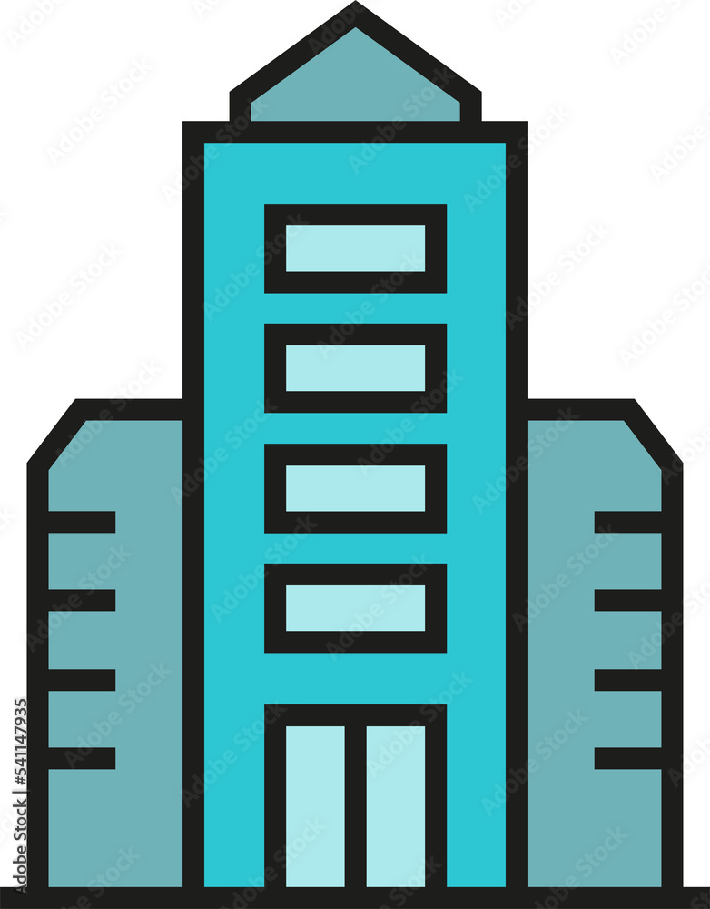 condo and office building icon illustration condo and office building icon illustration