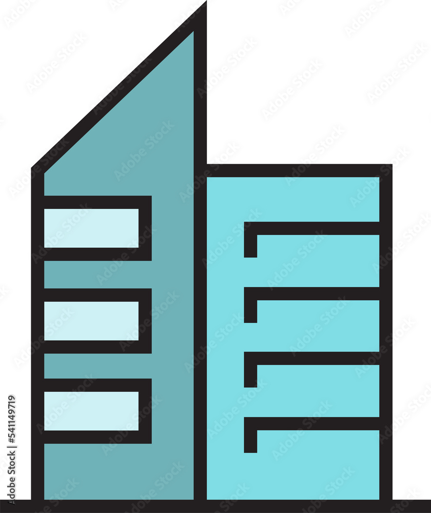 office and condo building icon