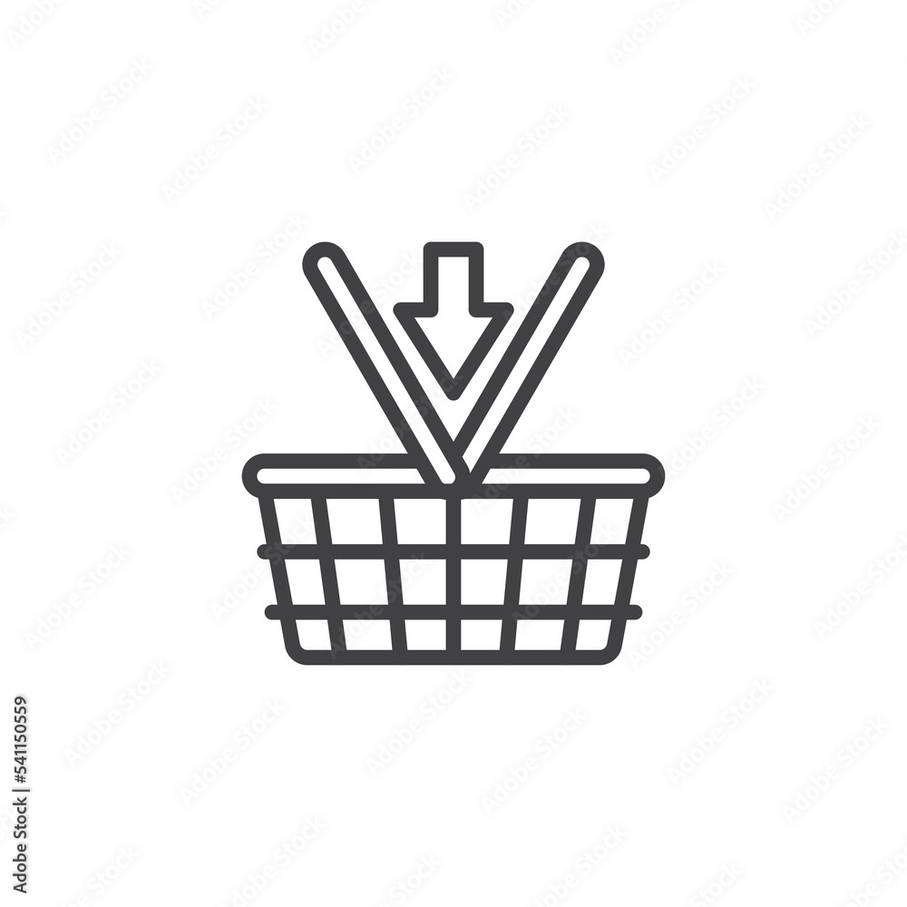 Add to basket line icon