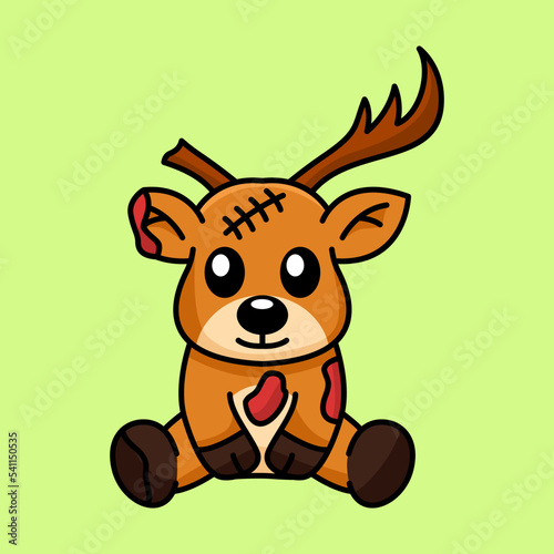 Wallpaper Mural Vector illustration of a cute and adorable deer Torontodigital.ca
