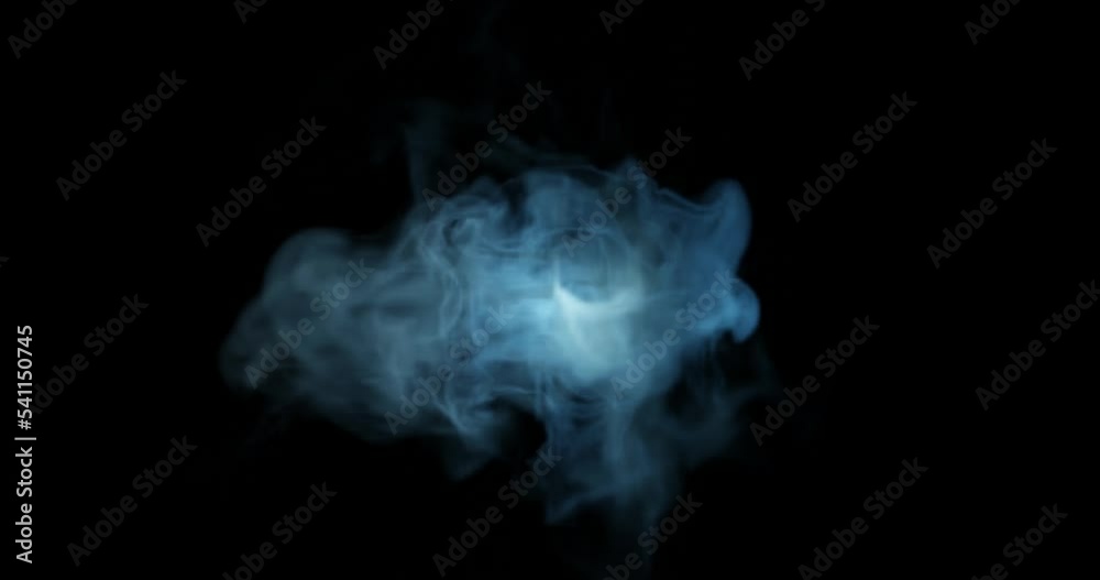 3d render of smoke or steam for food or hot surface effect for video overlay. Set screen for blending mode.