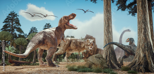 Dinosaurs in the nature. © Orlando Florin Rosu