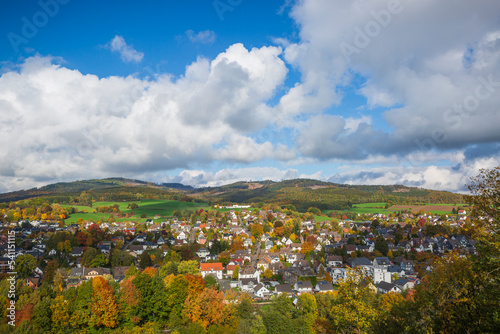 Landschaft in Deutschland im Herbst