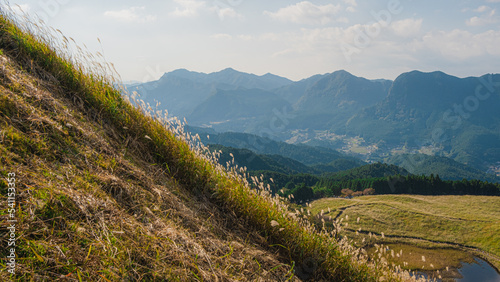 mountain landscape of autumn in Japan