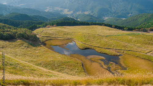 mountain landscape of autumn in Japan