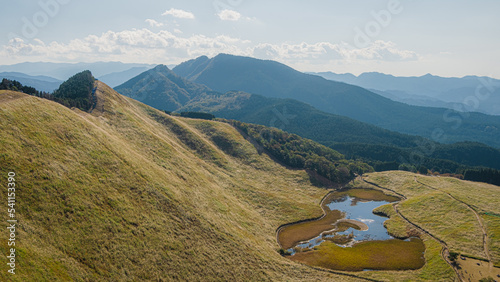 mountain landscape of autumn in Japan