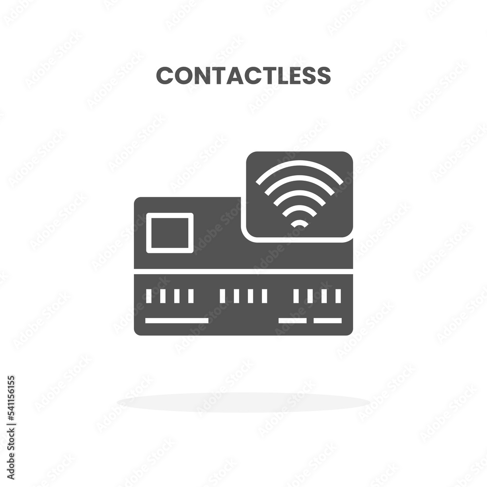 Credit Card Contactless glyph icon. Can used for web, app, digital product, presentation, UI and many more. Credit Card Contactless glyph icon. Can used for web, app, digital product, presentation, UI and many more.