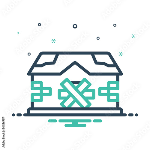 Mix icon for abandoned
