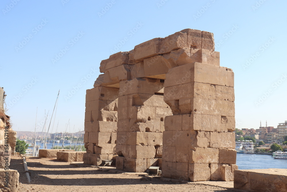 Temple of Satet on Elephantine Island in Aswan Temple of Satet on Elephantine Island in Aswan