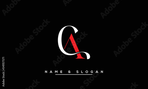 AC,  CA,  A,  C   Abstract  Letters  Logo  Monogram